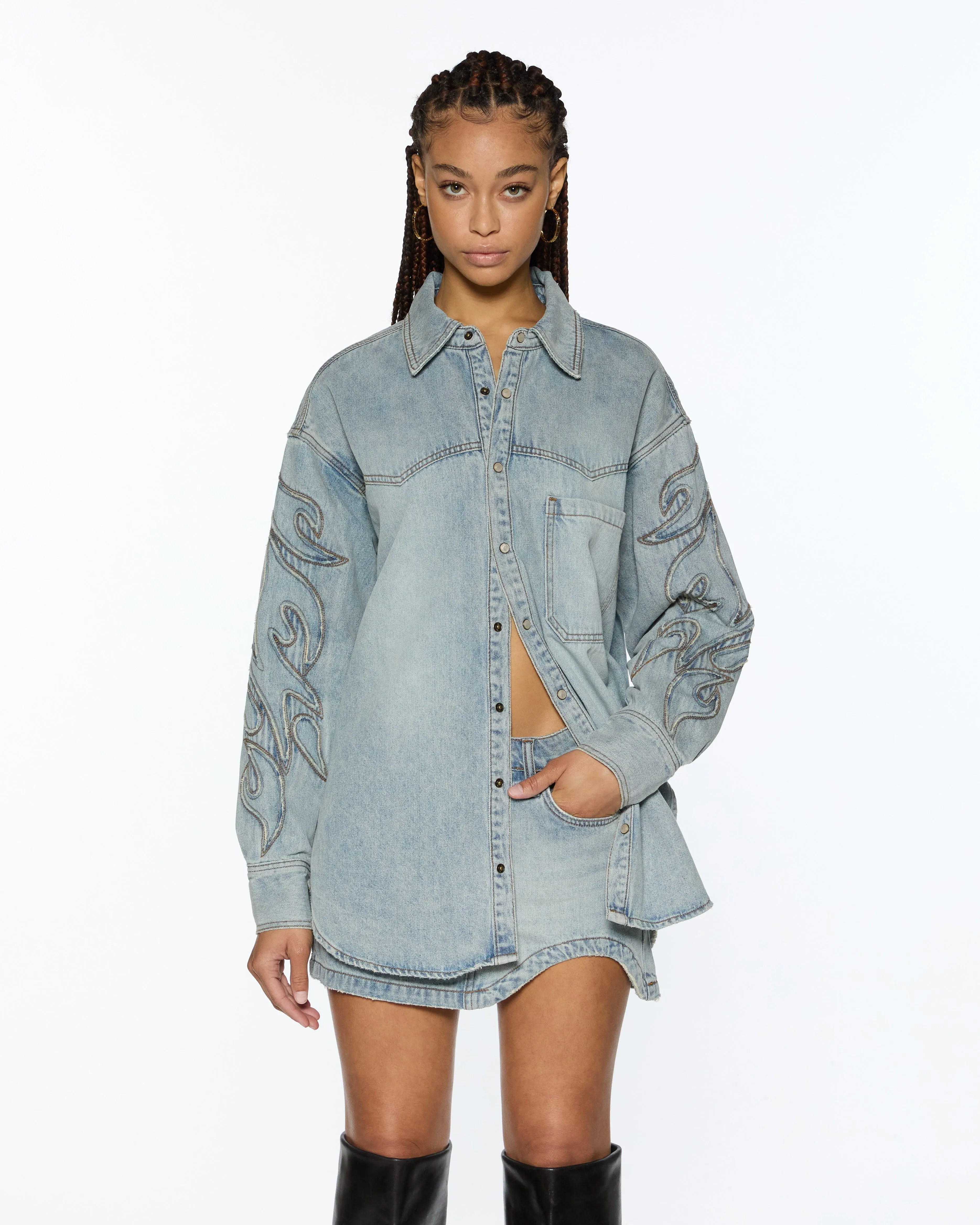FRONTIER LS SHIRT PARAGON PATCH sold by Ksubi product image thumbnail 3