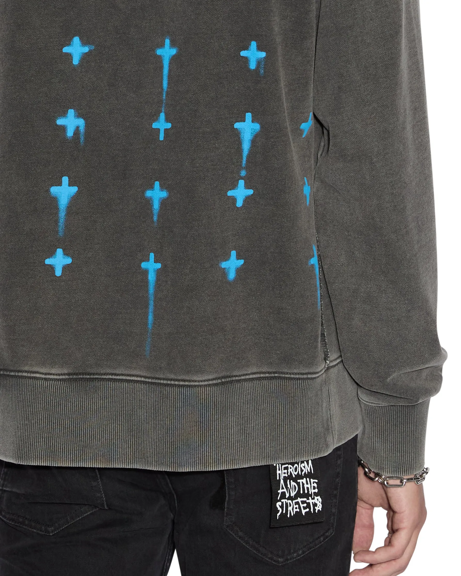 GRAFF ROSE KASH HOODIE ACID GREY sold by Ksubi product image thumbnail 2