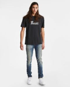 ROYALTY KASH SS TEE JET BLACK sold by Ksubi