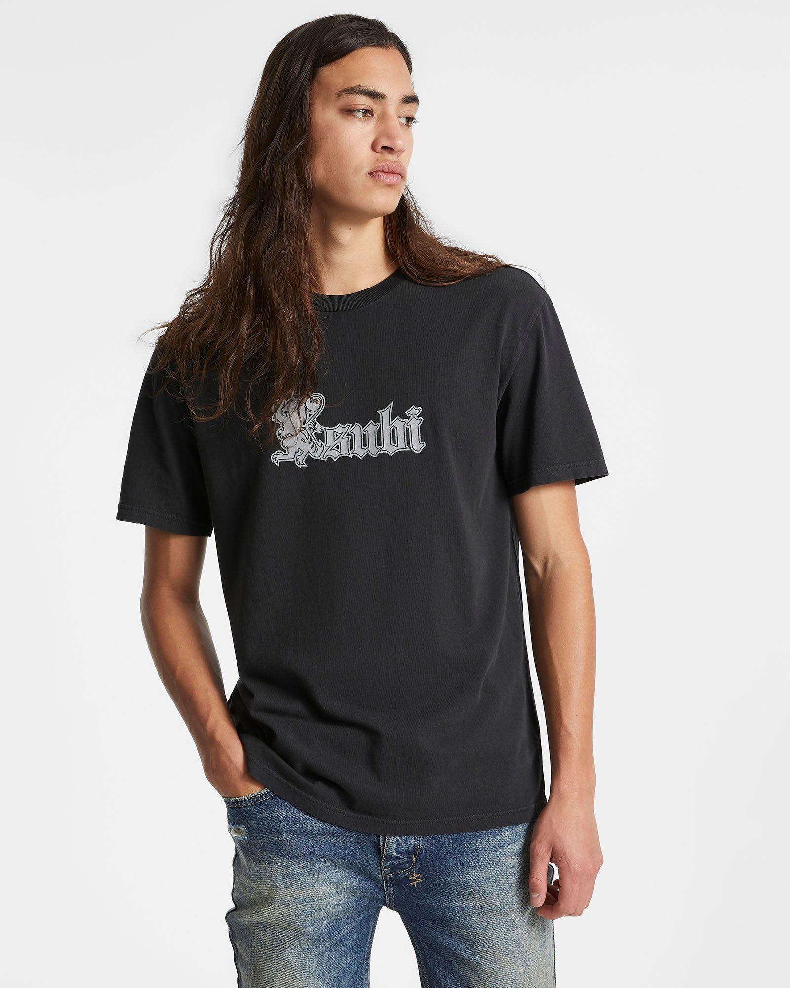 ROYALTY KASH SS TEE JET BLACK sold by Ksubi