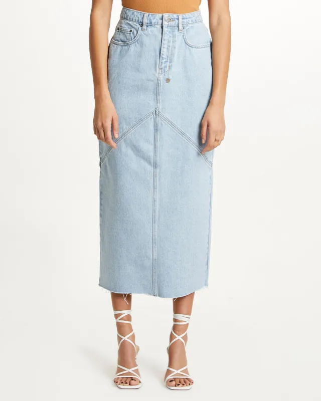 MOTION MIDI SKIRT MERCI sold by Ksubi