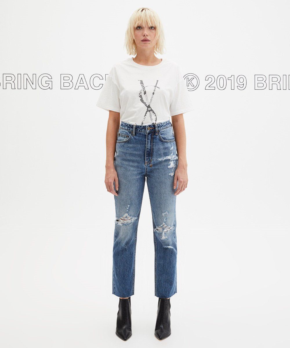 SNAKE DOLLAR SS TEE WORN IN WHTE sold by Ksubi product image thumbnail 2