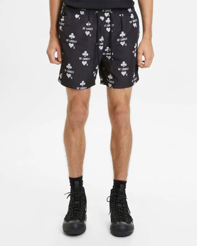 KLUB OF HEARTS BOARDSHORT BLACK sold by Ksubi