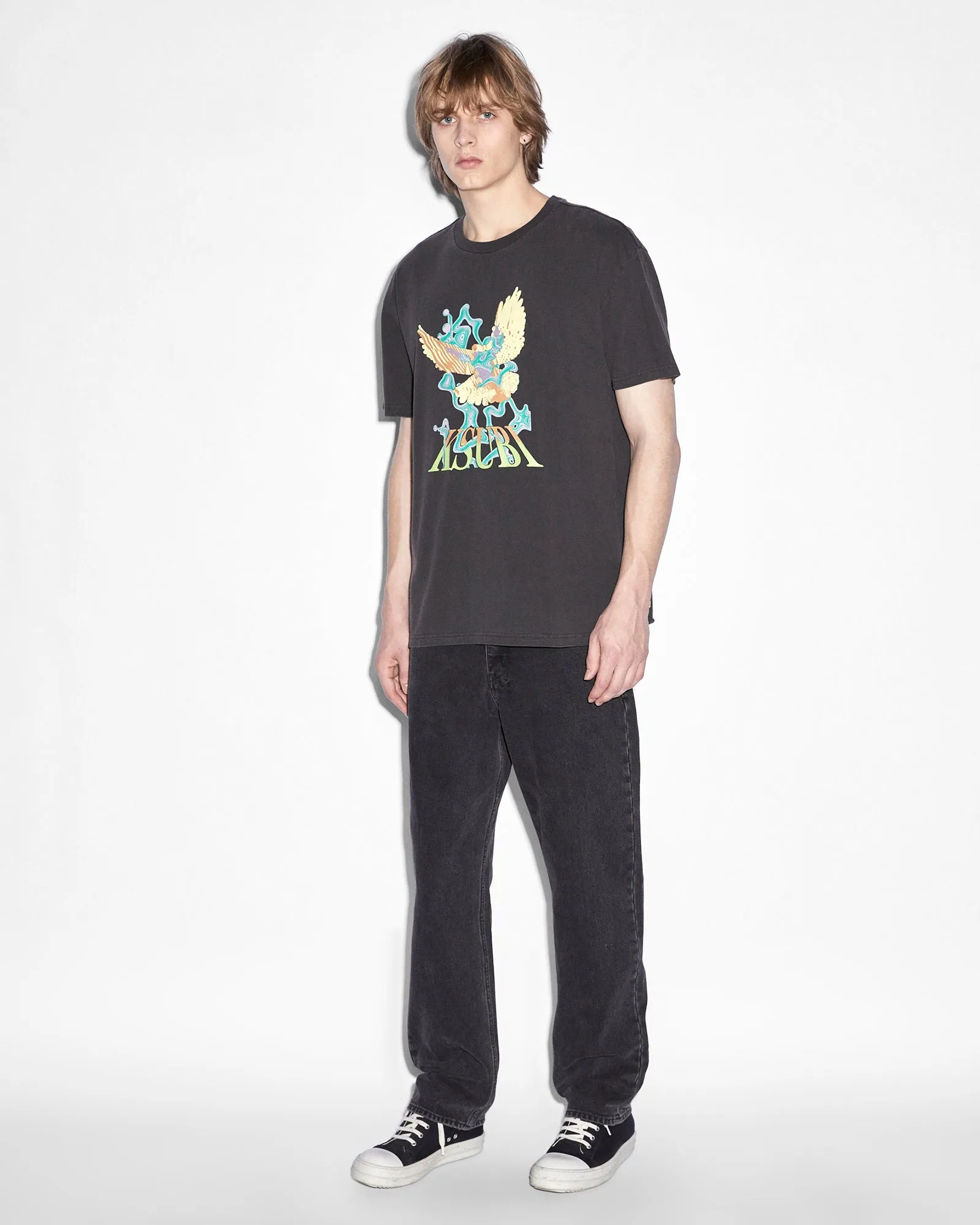 FLIGHT BIGGIE SS TEE FADED BLACK sold by Ksubi product image thumbnail 3