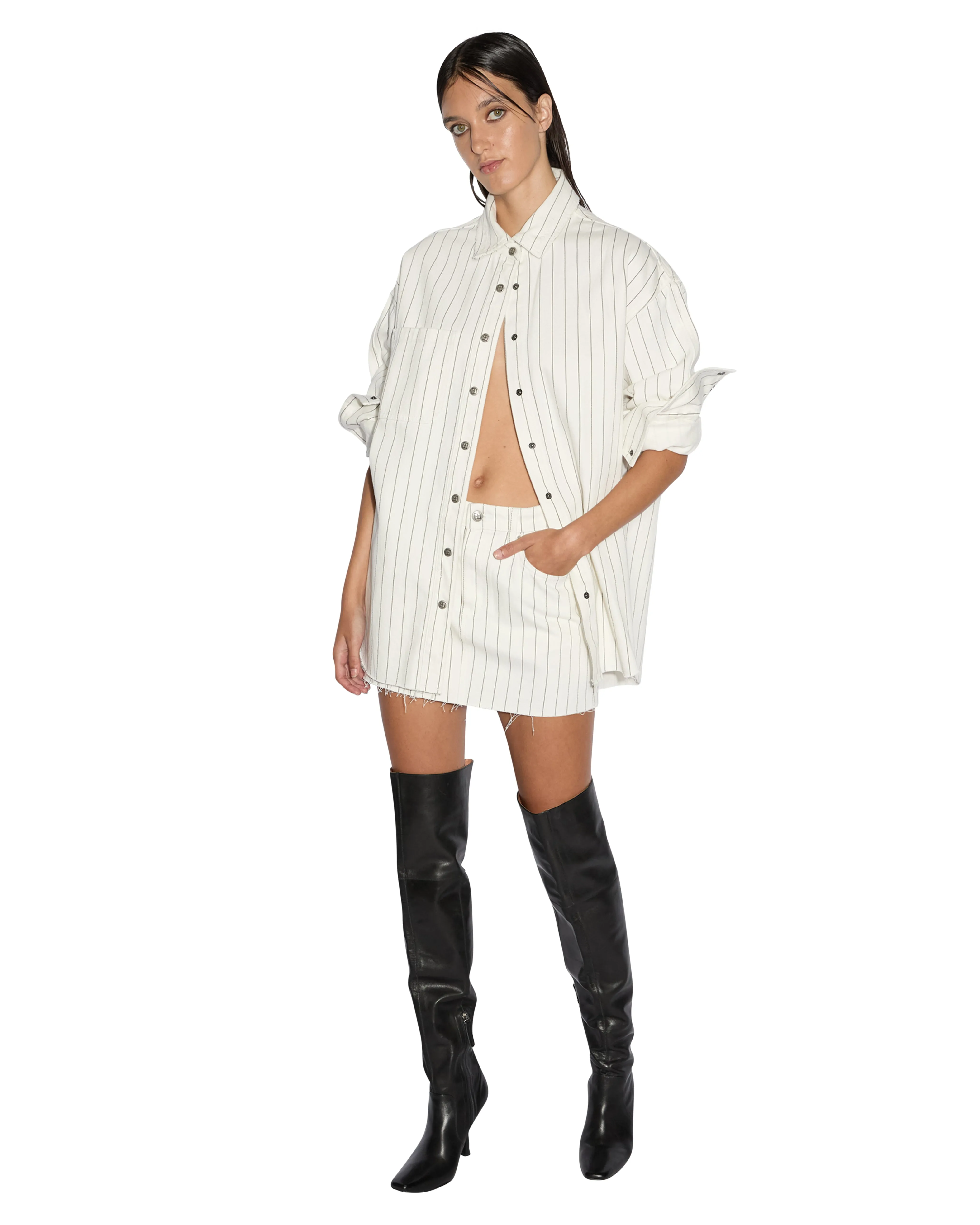 OVERSIZED LS SHIRT PROPHETIK SLICE sold by Ksubi product image thumbnail 3