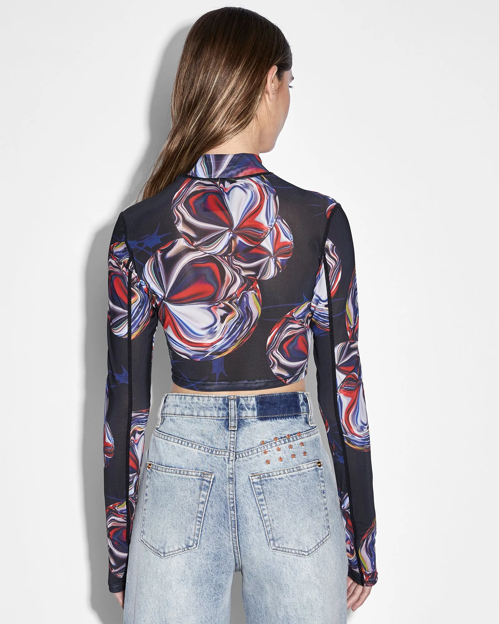 KSUBI X P.E NATION LS CROP WARPED sold by Ksubi product image thumbnail 3