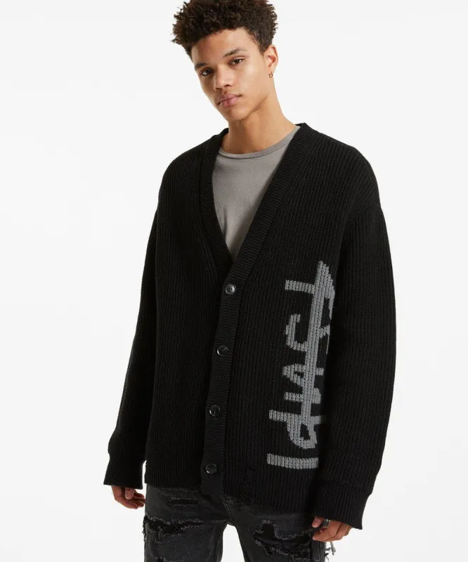 KNETIC CARDIGAN BLACK sold by Ksubi