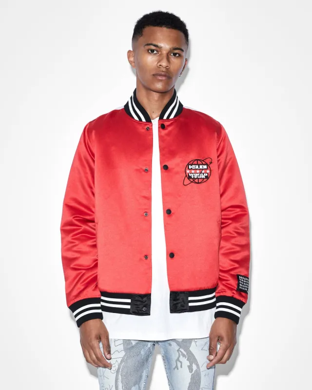 WORLD TOUR JACKET RED made by Ksubi