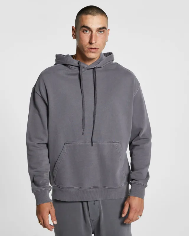 4 X 4 BIGGIE HOODIE CHARCOAL sold by Ksubi