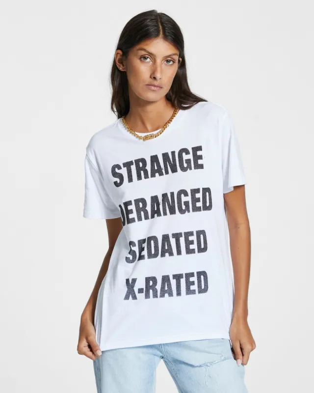 X-RATED  KLASSIC SS TEE WHITE sold by Ksubi