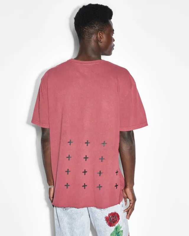 4X4 BIGGIE SS TEE OXBLOOD sold by Ksubi