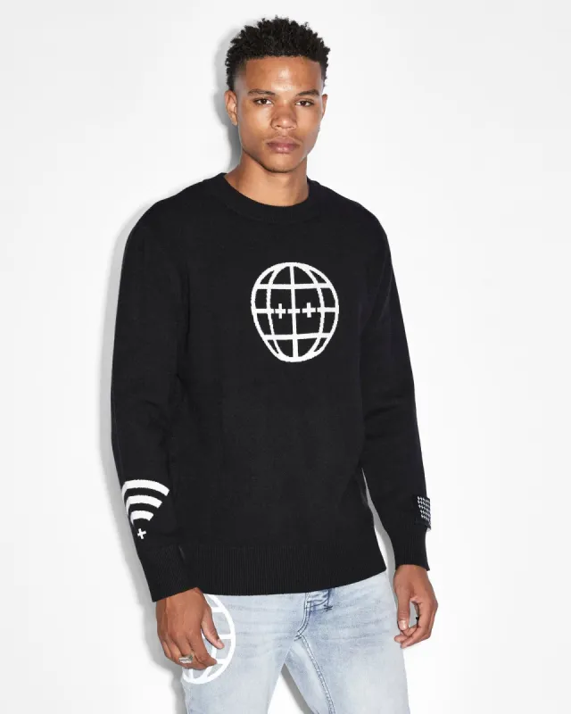 OFFLINE KNIT CREW BLACK sold by Ksubi