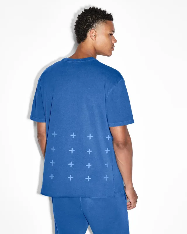 4X4 BIGGIE SS TEE COBALT sold by Ksubi