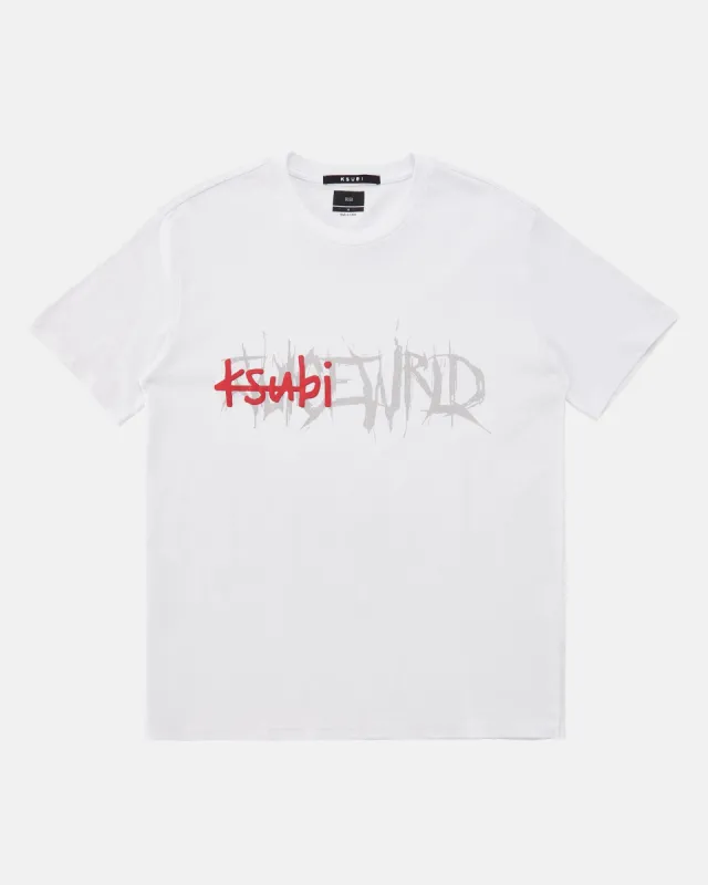 NEVER DIE KASH SS TEE WHITE sold by Ksubi