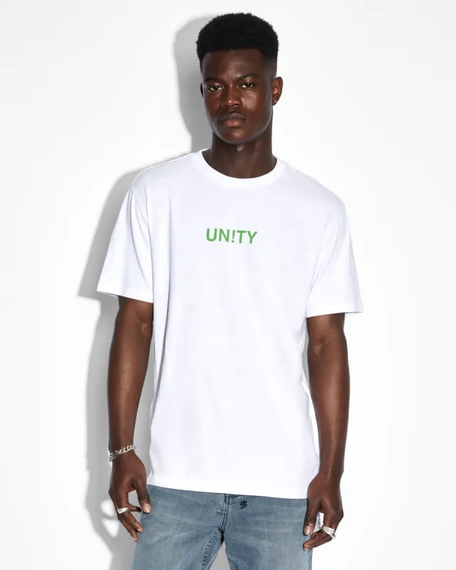 UNITY STITCH KASH SS TEE WHITE sold by Ksubi