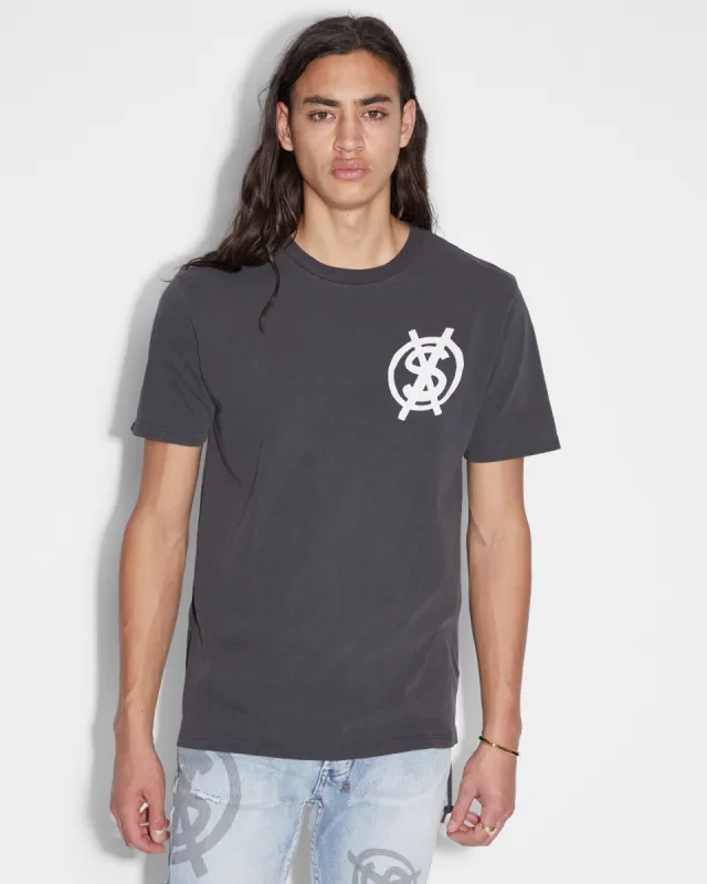 DOLLAR KASH SS TEE FADED BLACK sold by Ksubi