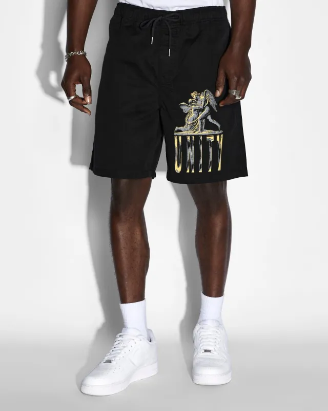 LOVESIK WALKSHORT JET BLACK sold by Ksubi