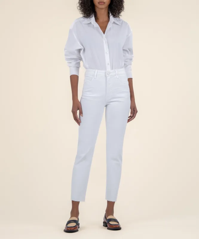 Rachael High Rise Mom Jean, Petite sold by Kut from the Kloth