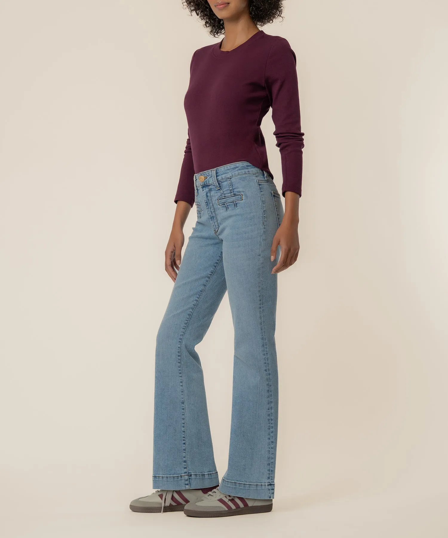 Stella High Rise Flare, Exclusive sold by Kut from the Kloth product image thumbnail 2