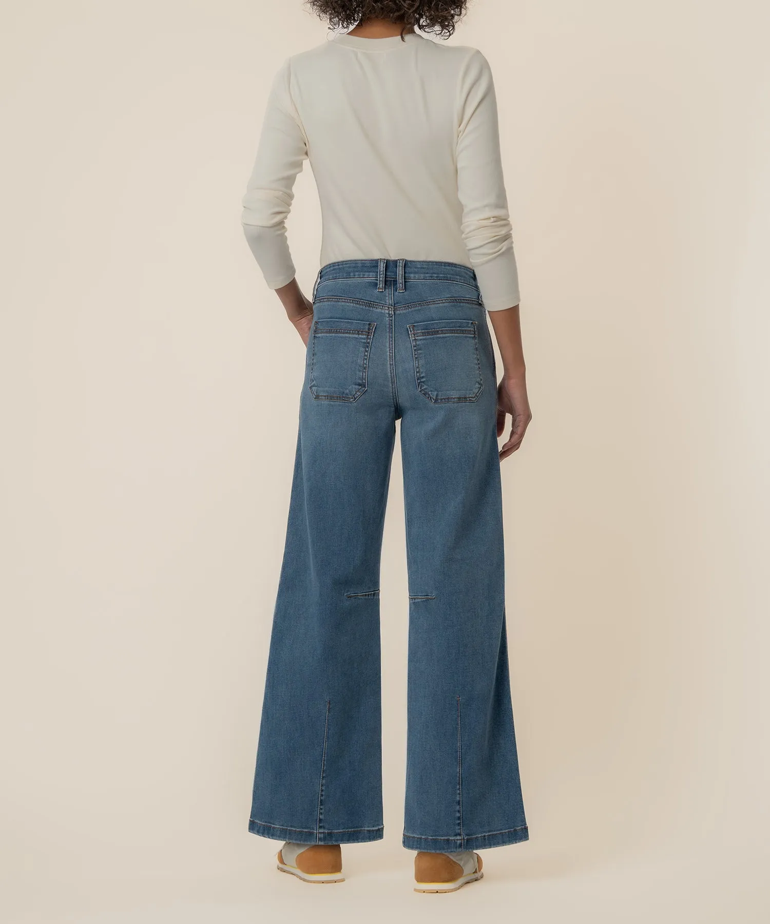 Meg High Rise Wide Leg, Long Inseam in Acutely Wash sold by Kut from the Kloth product image thumbnail 3