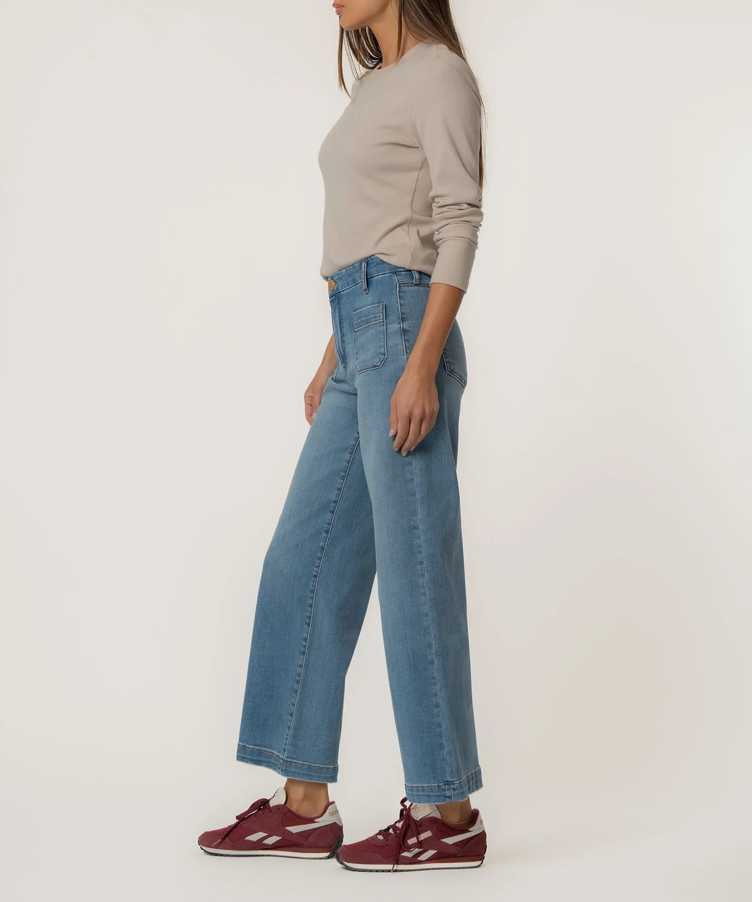 Meg High Rise Wide Leg in Totally Wash sold by Kut from the Kloth product image thumbnail 2