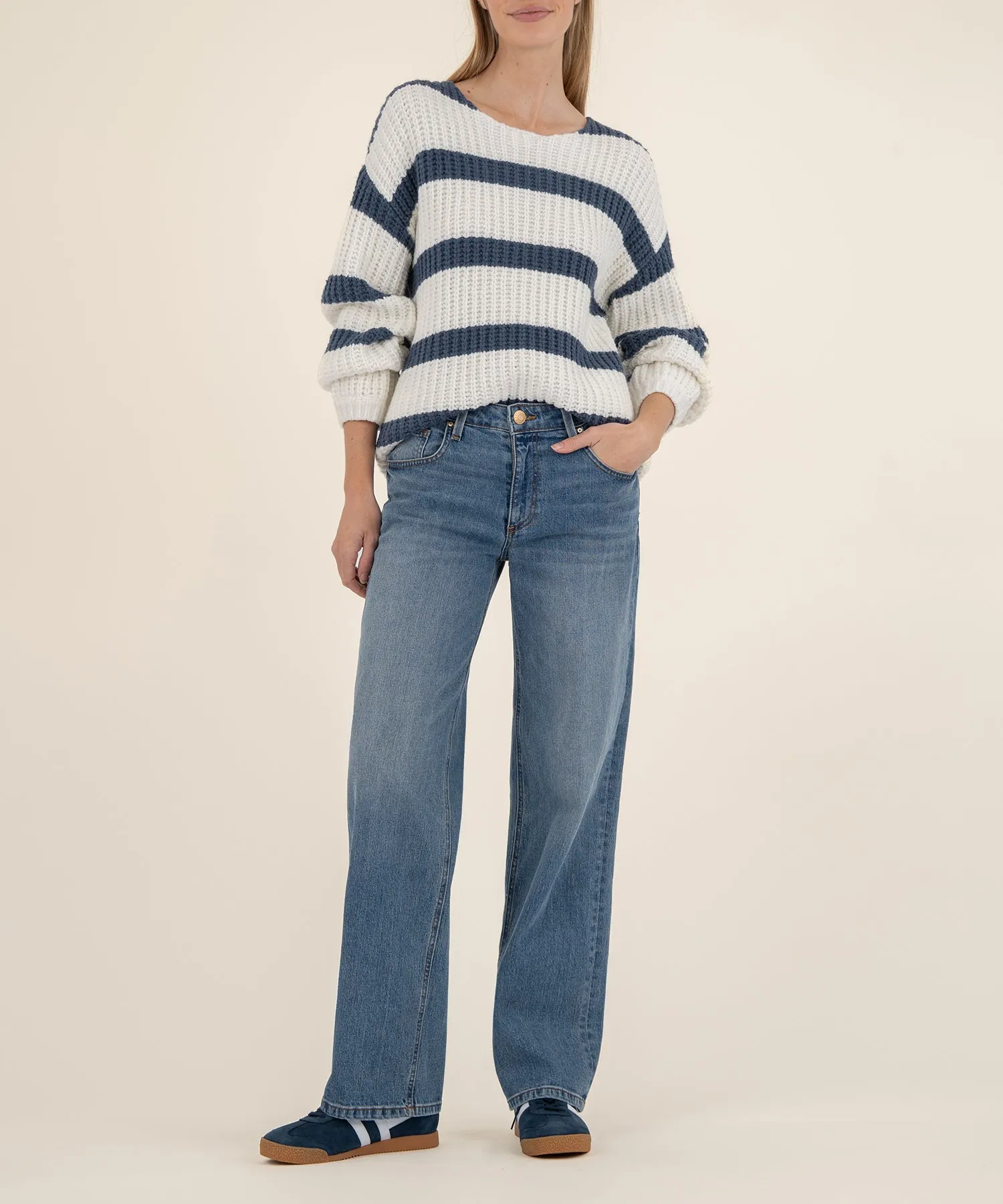 Iona Stripe Sweater sold by Kut from the Kloth