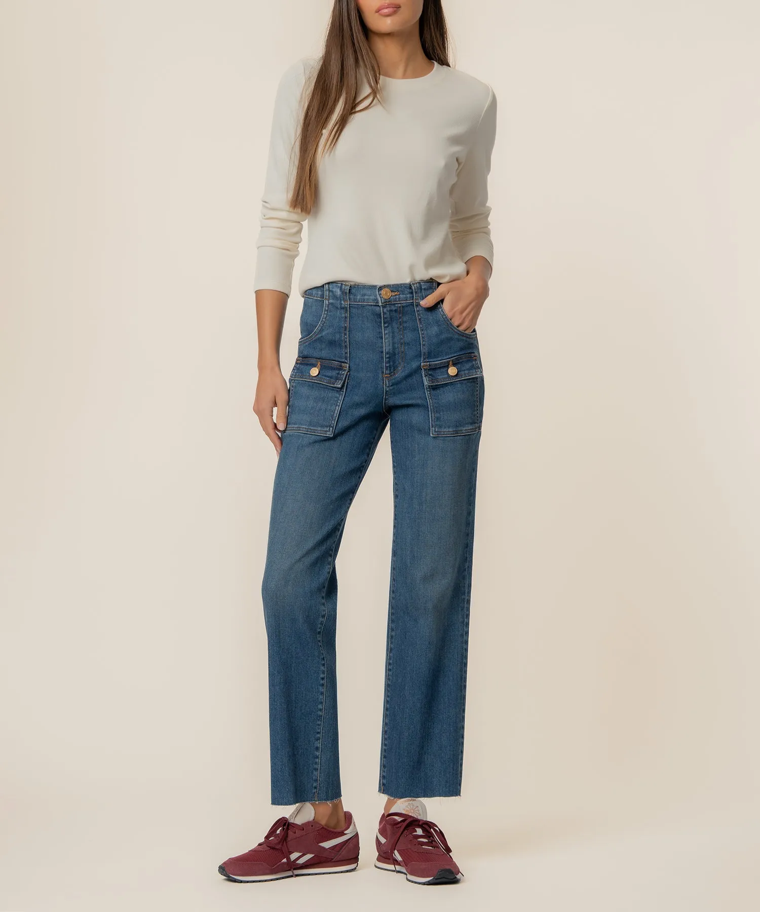 Avery High Rise Straight Leg, Exclusive sold by Kut from the Kloth