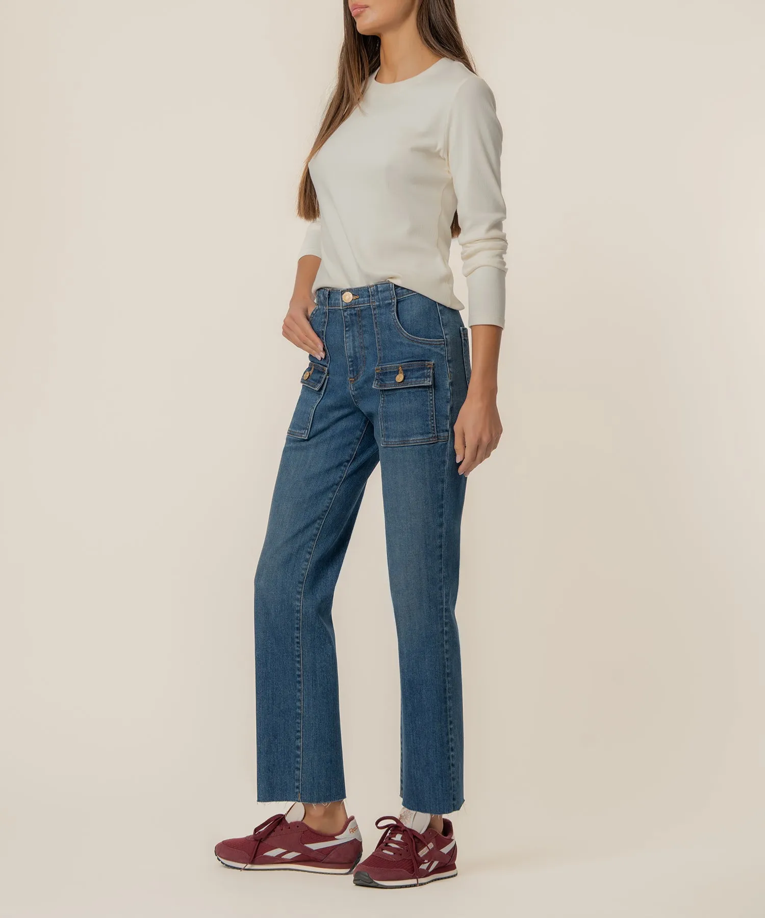 Avery High Rise Straight Leg, Exclusive sold by Kut from the Kloth product image thumbnail 2