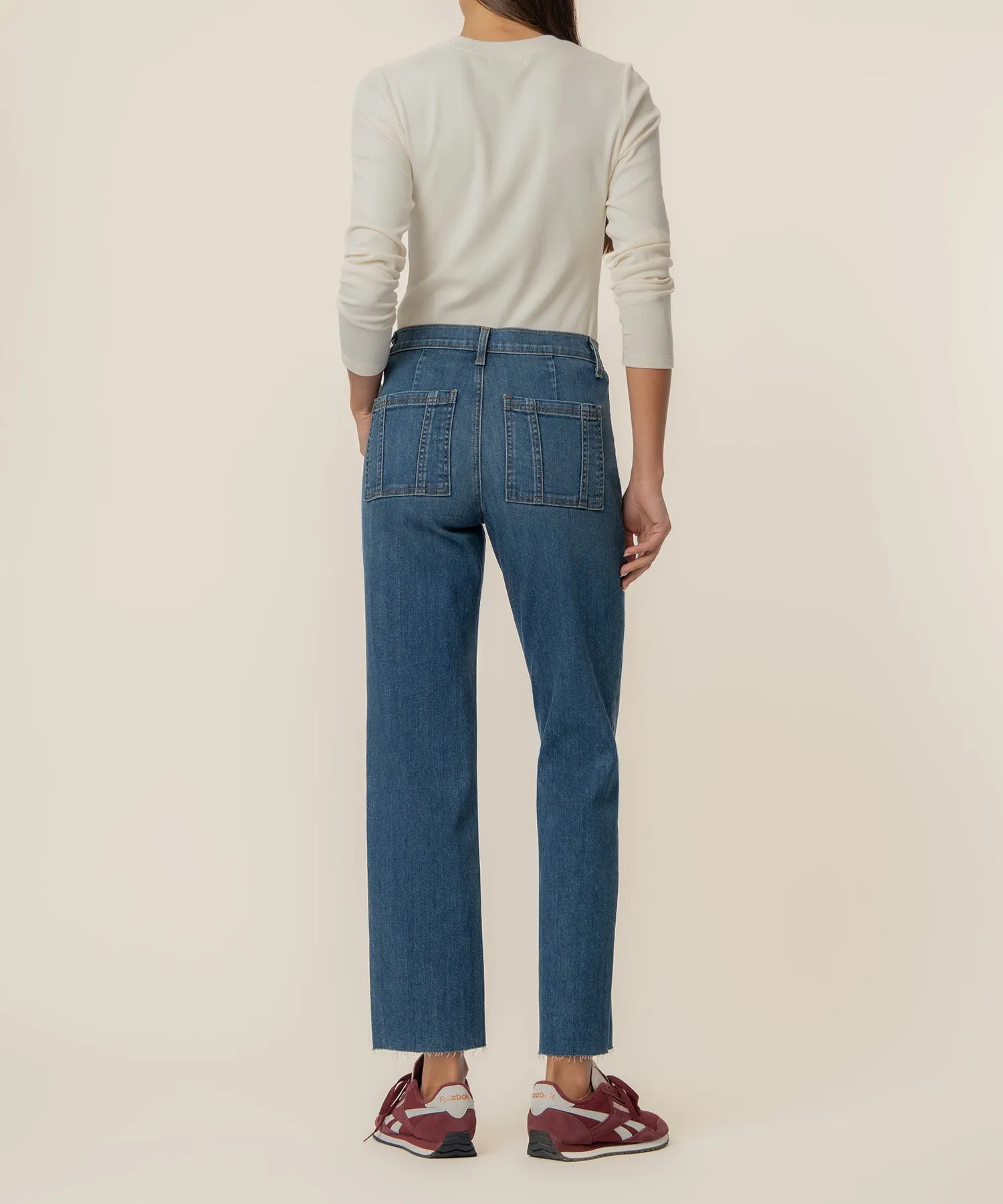 Avery High Rise Straight Leg, Exclusive sold by Kut from the Kloth product image thumbnail 4