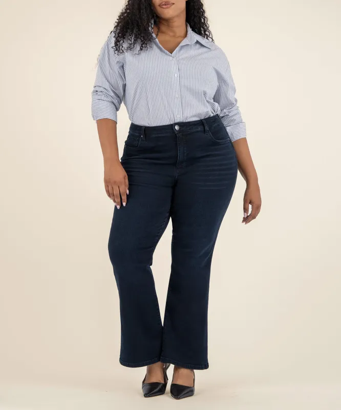 Ana High Rise Flare, Plus in Ambitious Wash made by Kut from the Kloth