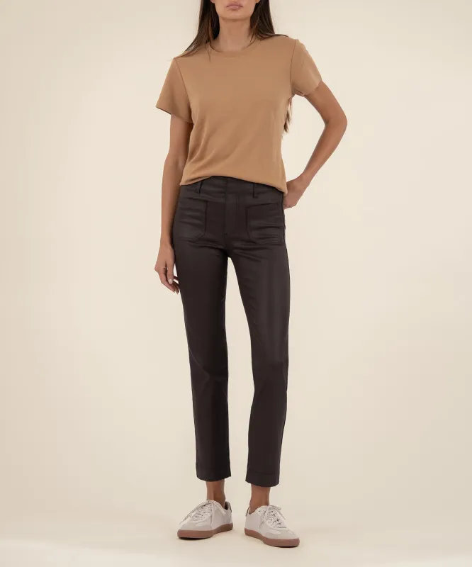 Reese Coated Ankle Straight Leg, Exclusive sold by Kut from the Kloth