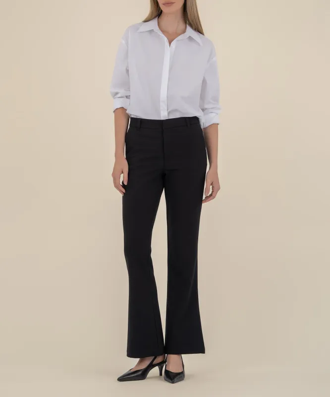 Stella High Rise Flare Trouser in Black made by Kut from the Kloth