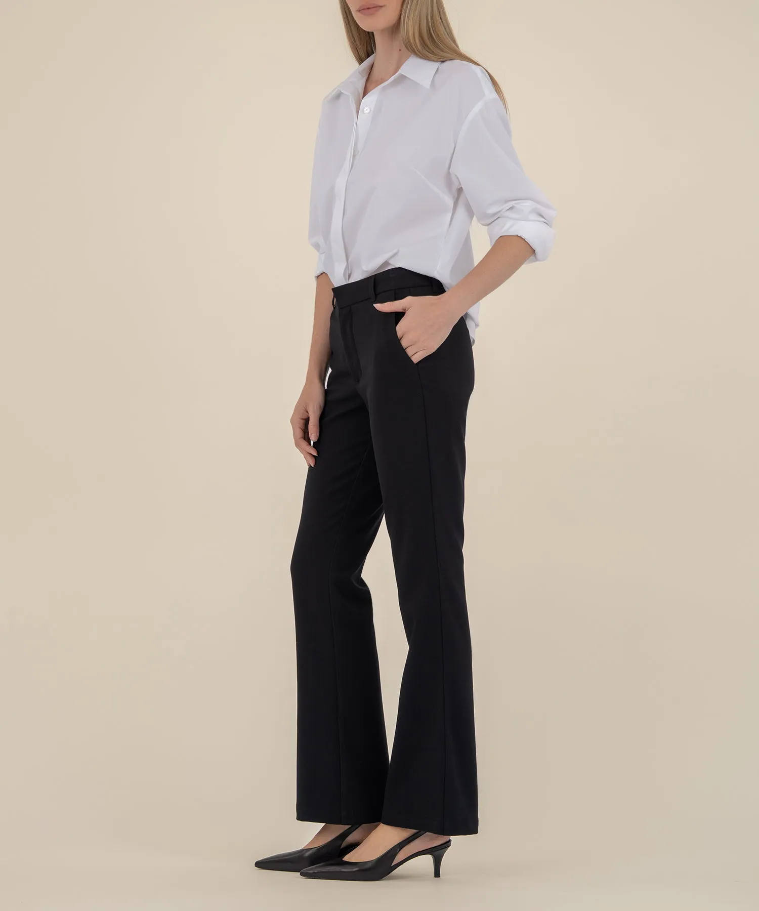 Stella High Rise Flare Trouser in Black sold by Kut from the Kloth product image thumbnail 2