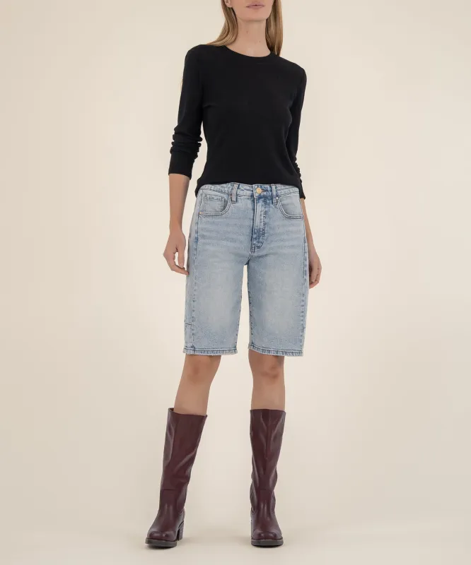 Ashley High Rise Bermuda Barrel Leg Short sold by Kut from the Kloth