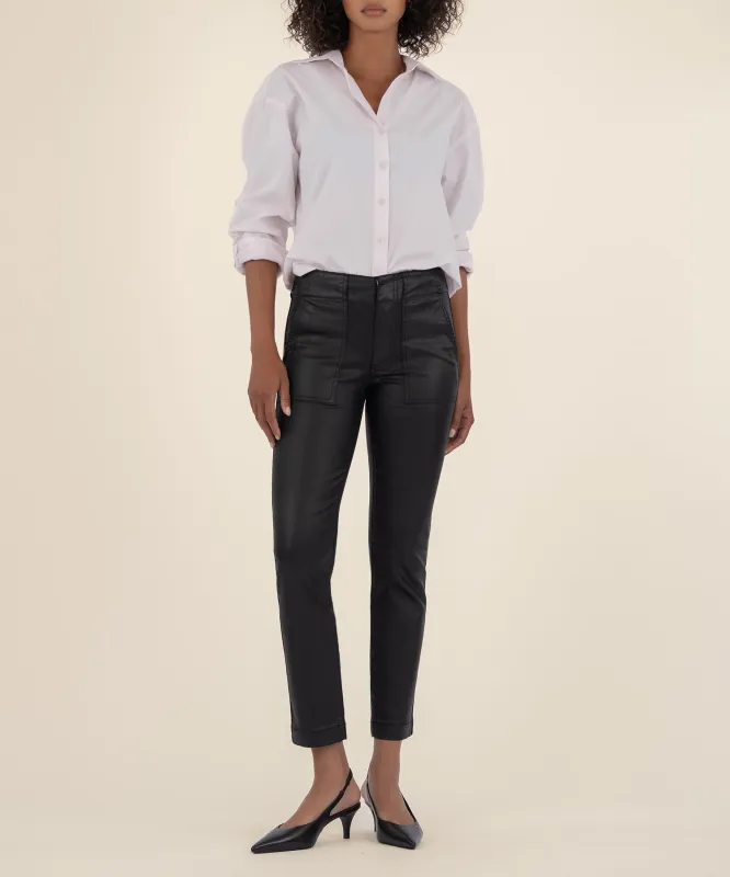 Reese Coated Mid Rise Ankle Straight, Petite - FINAL SALE sold by Kut from the Kloth