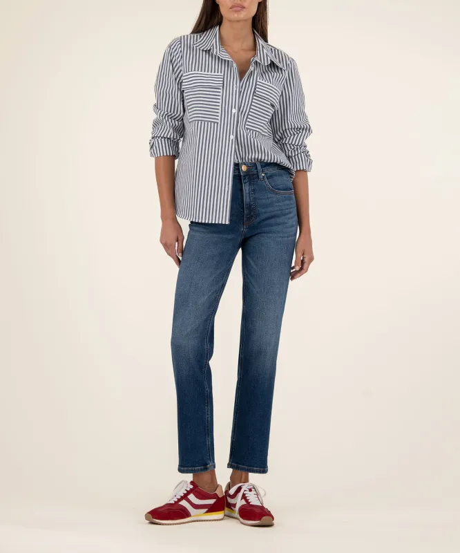 Elizabeth High Rise Straight Leg Pant sold by Kut from the Kloth
