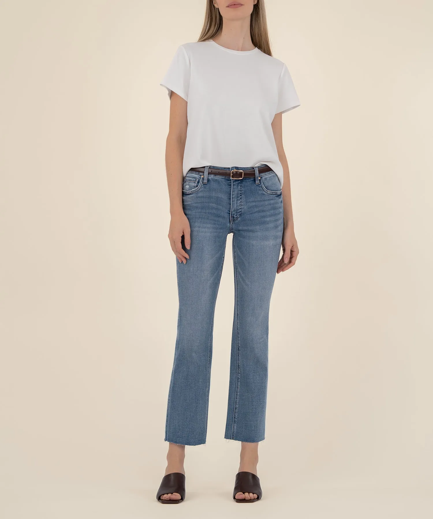 Kelsey High Rise Ankle Flare, Petite sold by Kut from the Kloth