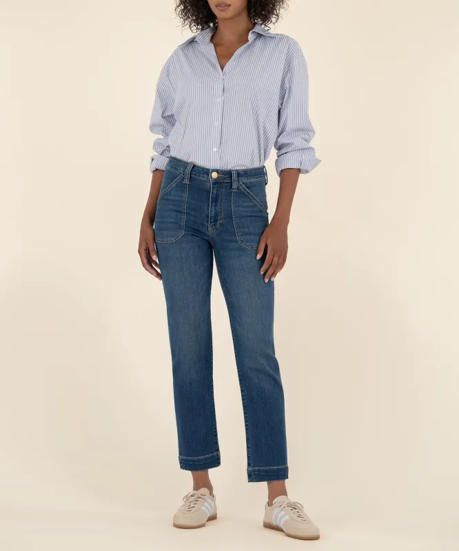 Reese High Rise Straight Leg Pant, Petite sold by Kut from the Kloth