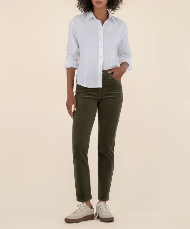 Rachael Corduroy High Rise Mom Jean, Petite - FINAL SALE sold by Kut from the Kloth
