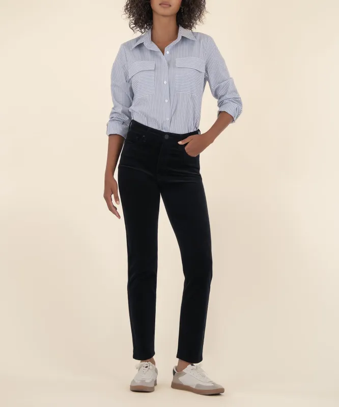 Rachael Corduroy High Rise Mom Jean, Petite sold by Kut from the Kloth