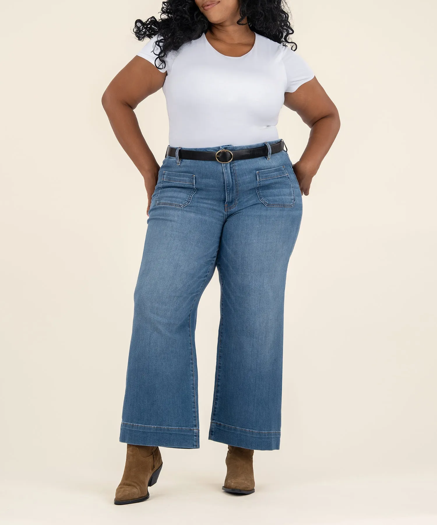 Meg High Rise Wide Leg, Plus - Holiday Doorbuster (FINAL SALE) sold by Kut from the Kloth