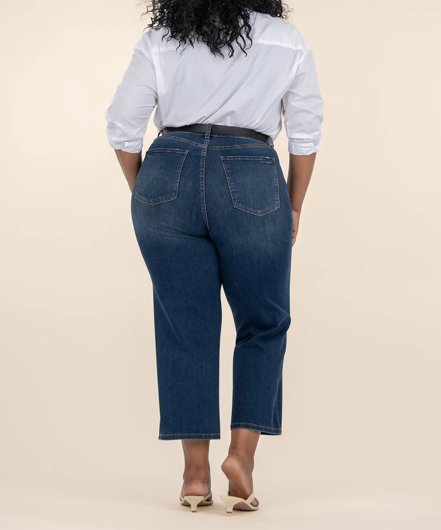 Charlotte High Rise Wide Leg, Plus in Resolved Wash sold by Kut from the Kloth product image thumbnail 3