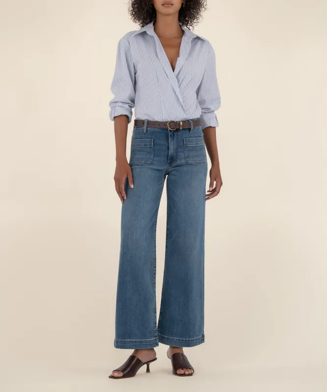 Meg High Rise Wide Leg, Petite sold by Kut from the Kloth