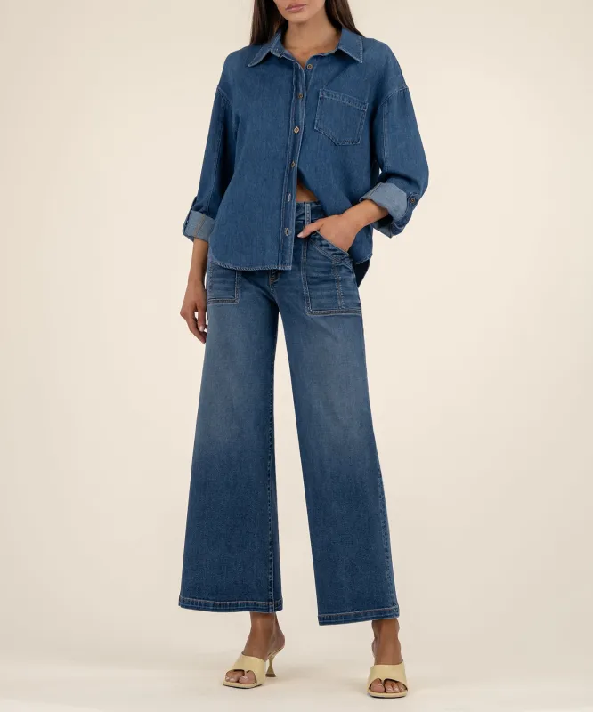 Meg High Rise Wide Leg, Exclusive - FINAL SALE sold by Kut from the Kloth