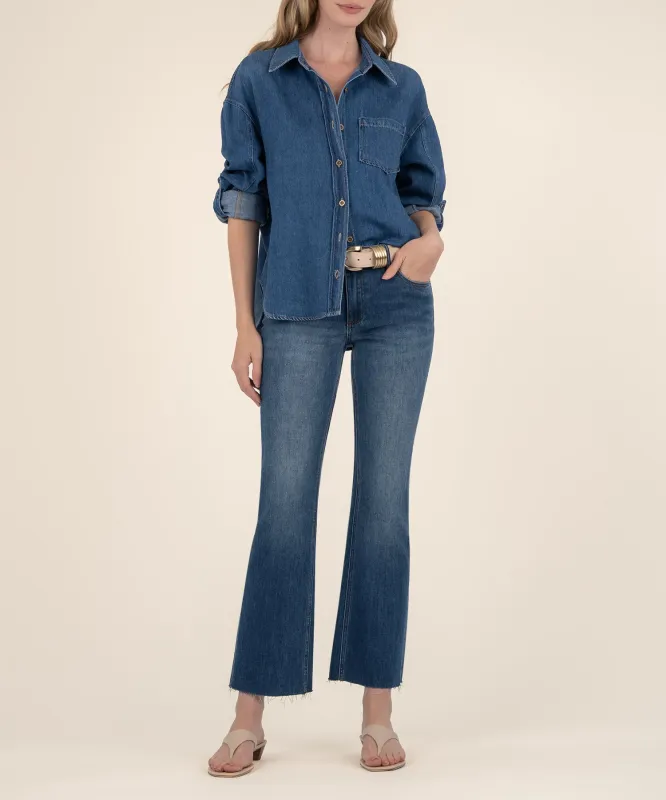 Kelsey Mid Rise Ankle Flare, Exclusive sold by Kut from the Kloth