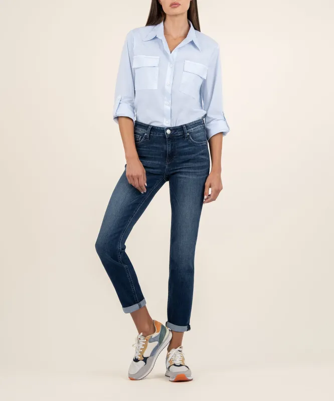 Catherine Mid Rise Boyfriend sold by Kut from the Kloth