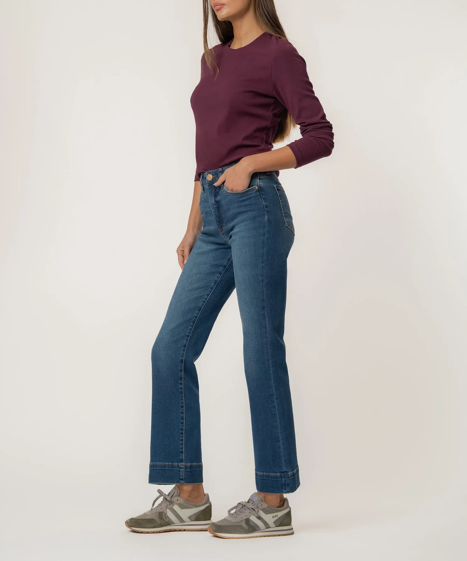 Kelsey High Rise Ankle Flare sold by Kut from the Kloth product image thumbnail 2