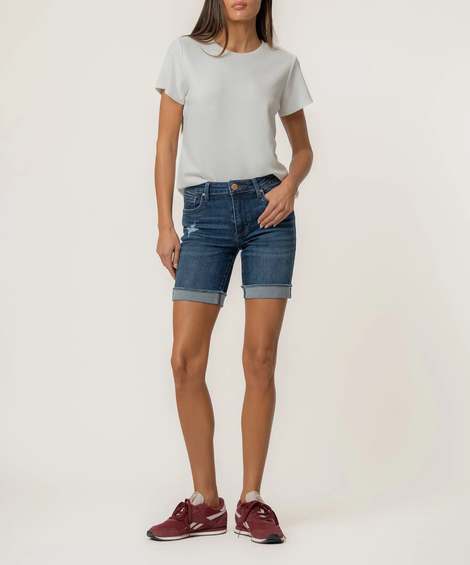 Catherine Boyfriend Short in Individuality Wash sold by Kut from the Kloth