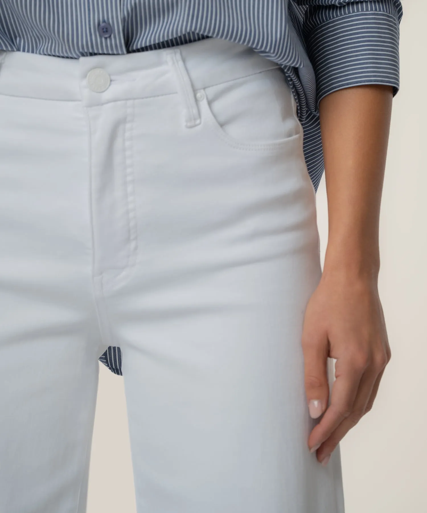 Meg High Rise Wide Leg, Petite in Optic White sold by Kut from the Kloth product image thumbnail 4