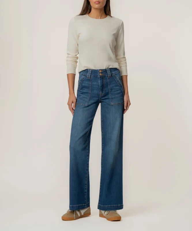 Jodi High Rise Straight Leg, Petite sold by Kut from the Kloth